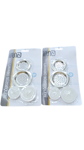 İMA 4LÜ LAVABO SÜZGECİ VE TIPA SETİ  